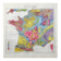 Old map of France from 1950 43x43cm
