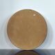 Vintage round mirror in brass and velvet