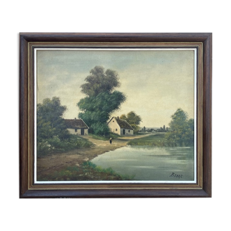 Oil on canvas Landscape