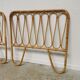 Pair of vintage rattan headboards
