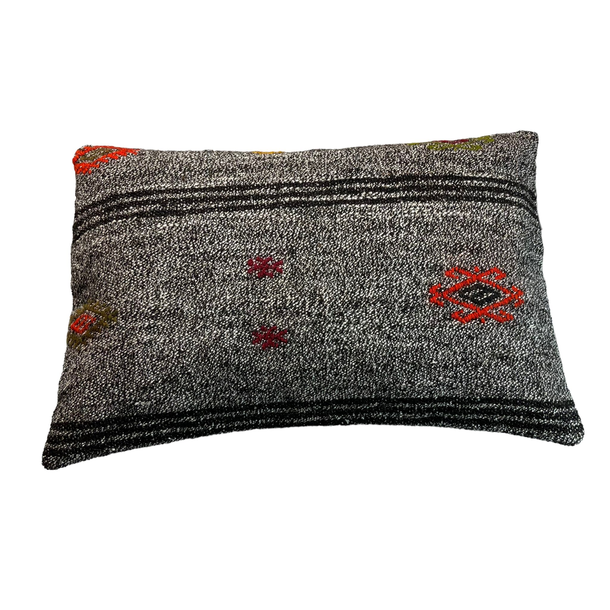Housse de coussin vintage turque faite à la main, 40 x 60 cm