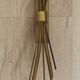 Mid-Century French Brass Sconces • Bullrush Design • Opaque Glass Shades