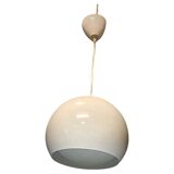 Vintage 60s enameled metal pendant light – retro lamp