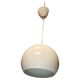 Vintage 60s enameled metal pendant light – retro lamp