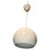 Vintage 60s enameled metal pendant light – retro lamp