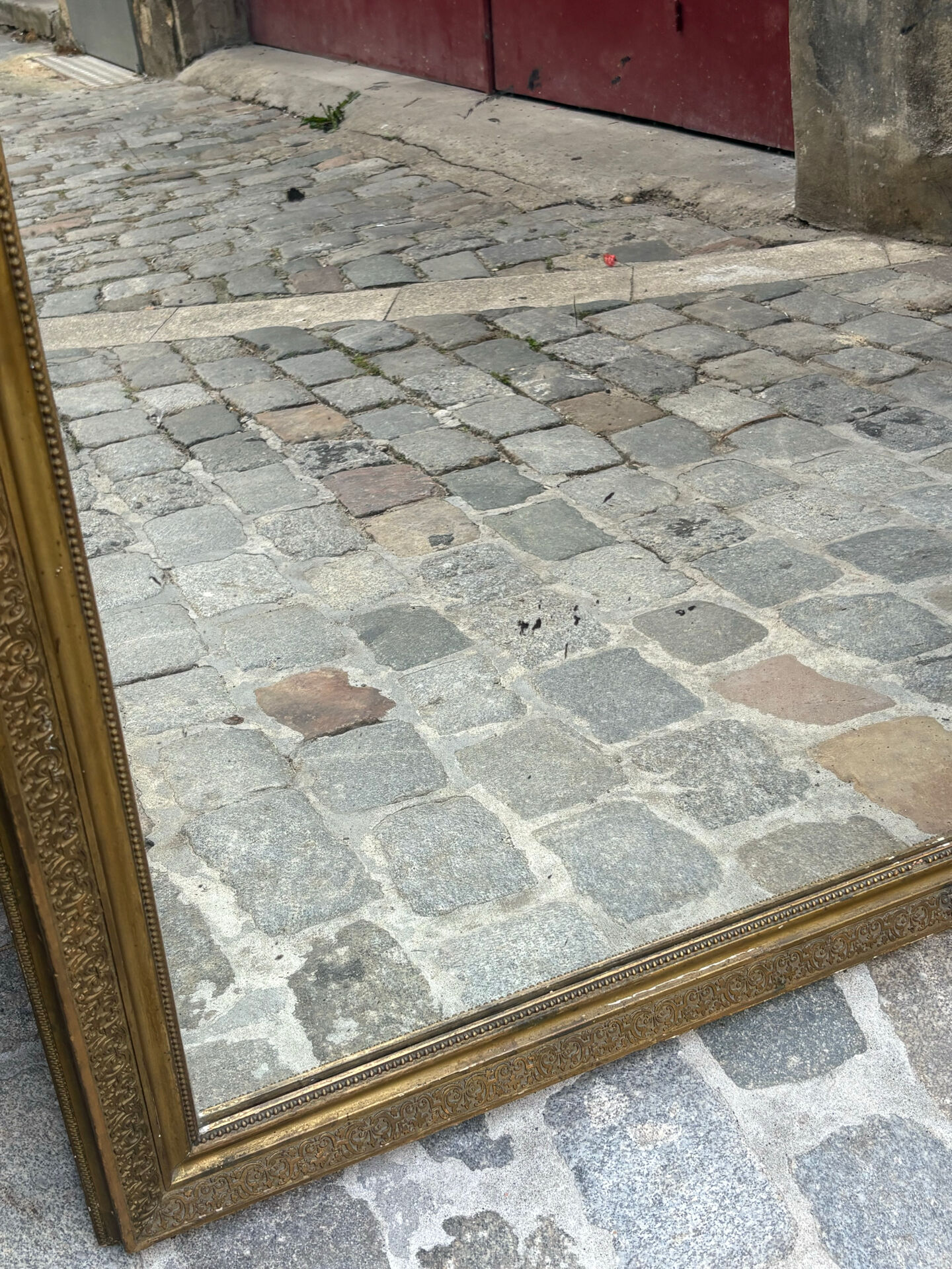 Antique gilded mirror
