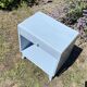 Vintage bedside 1950 gray blue patinated