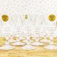10 vintage liquor glasses, Cristal d'Arques