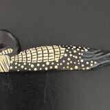 6 duck knife holders in lacquered wood