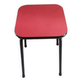 Tabouret rouge en formica 70'