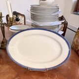 Old Oval Plate 34x23cm Limoges Porcelain Betoule & Legrand