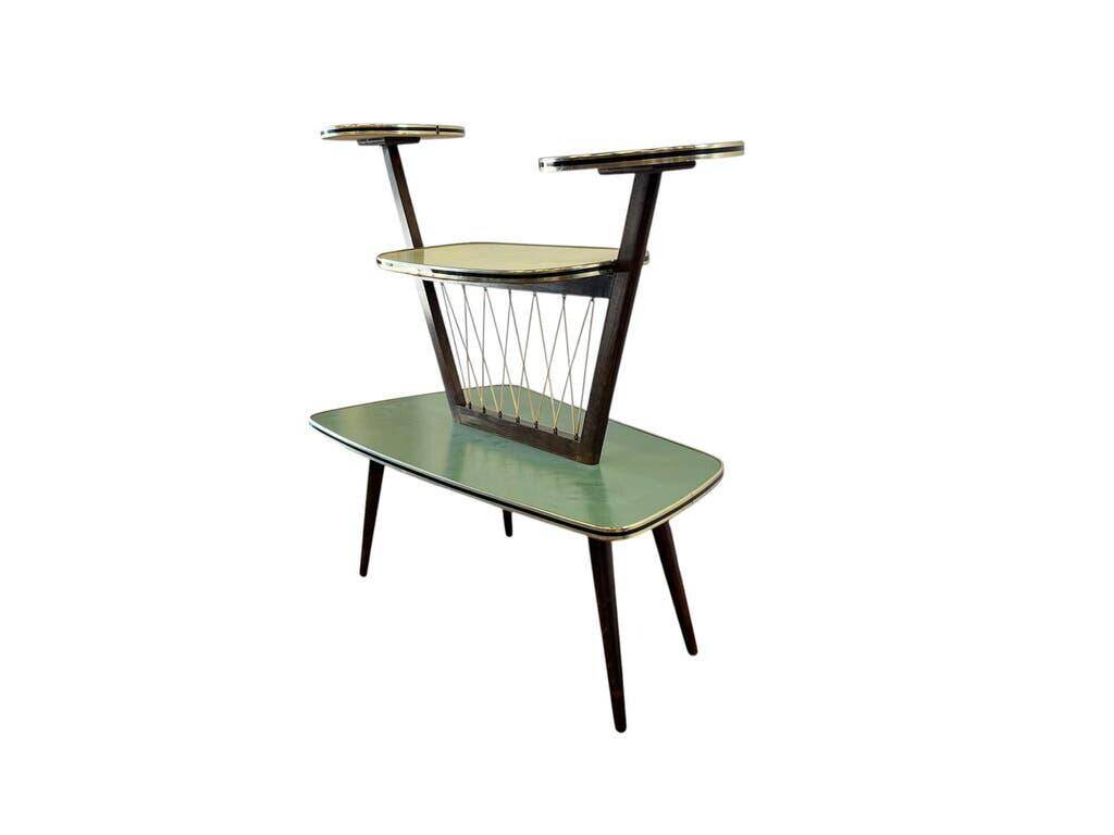 Vintage rockabilly side table/plant table in 4 colours.