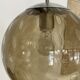 RAAK 1960s amber bubble glass globe pendant light