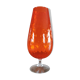 Vintage orange glass top vase
