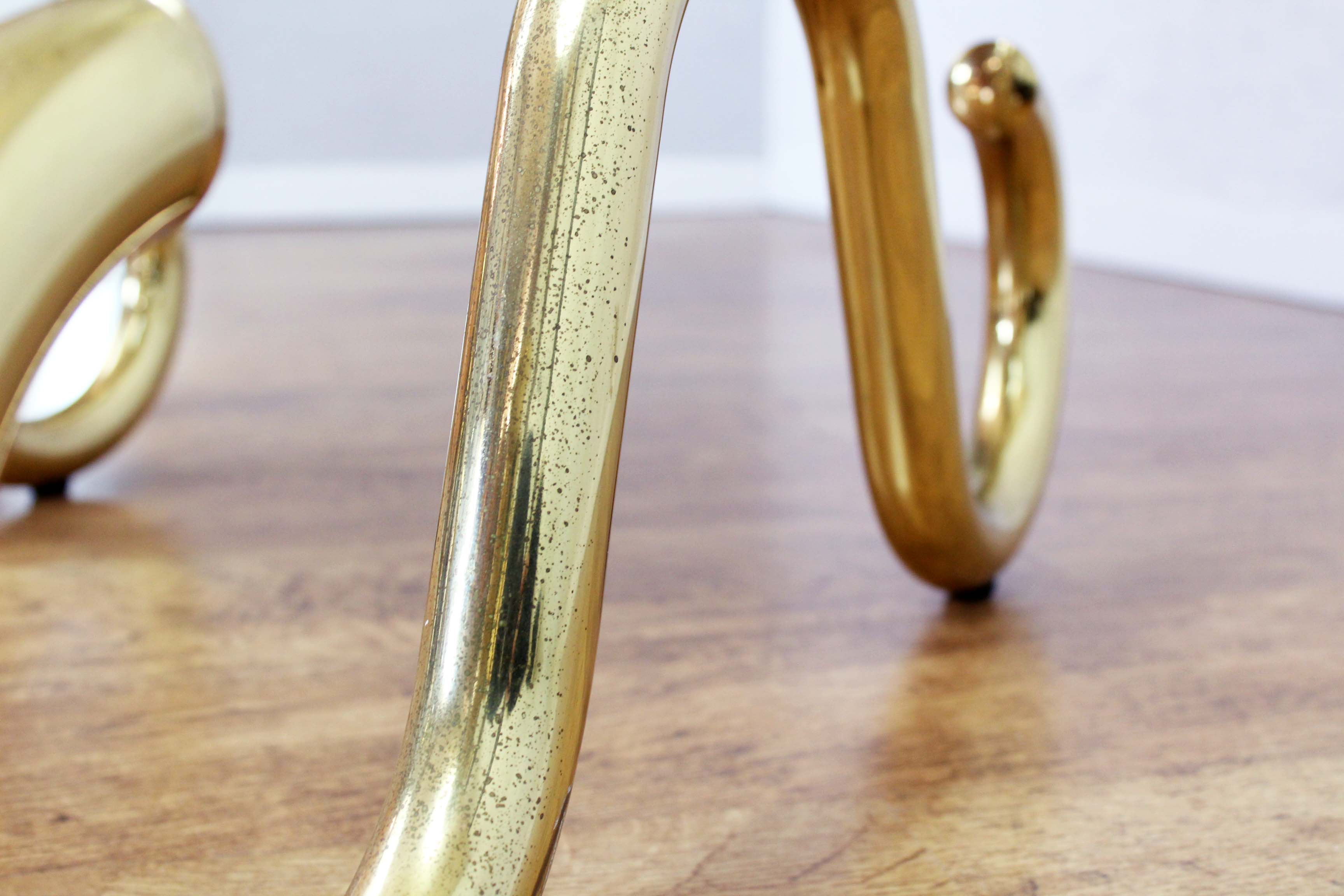 Brass psyched mirror 160x29cm