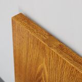 1970s Pair of Oak Large Square Mirrors, Czechoslovakia
