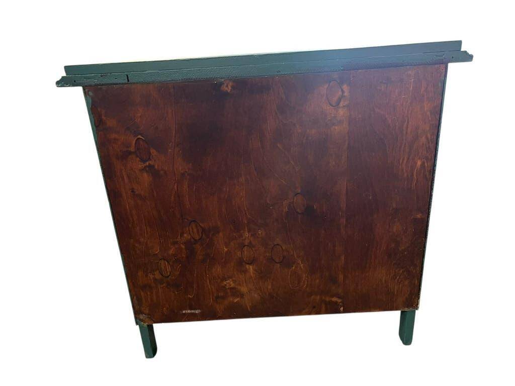 Armoire/commode/dressing baroque vintage vert émeraude