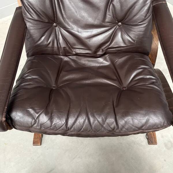 Fauteuil Siesta avec repose-pieds par Ingmar Relling, années 1960.