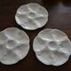 Set of 3 Gien oyster plates