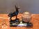 Very pretty art deco chamois table lamp