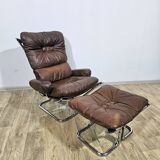 Armchair with footstool, Westnofa, "Wing Chair and foot stool", designed by