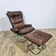 Armchair with footstool, Westnofa, "Wing Chair and foot stool", designed by