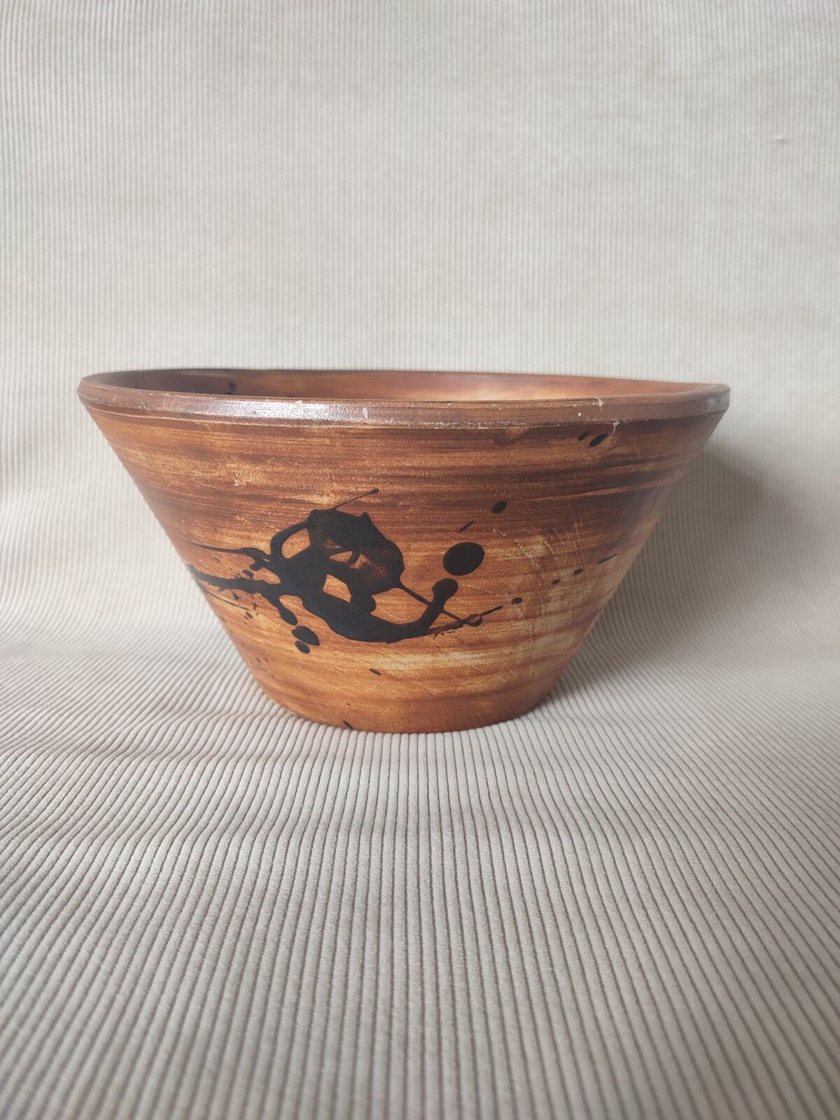 Salad bowl sandstone tachiste la Poterie de la Colombe