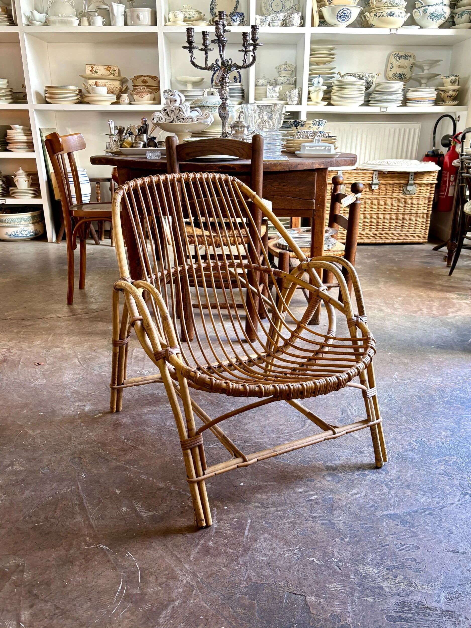 1960s rattan armchair no. 1