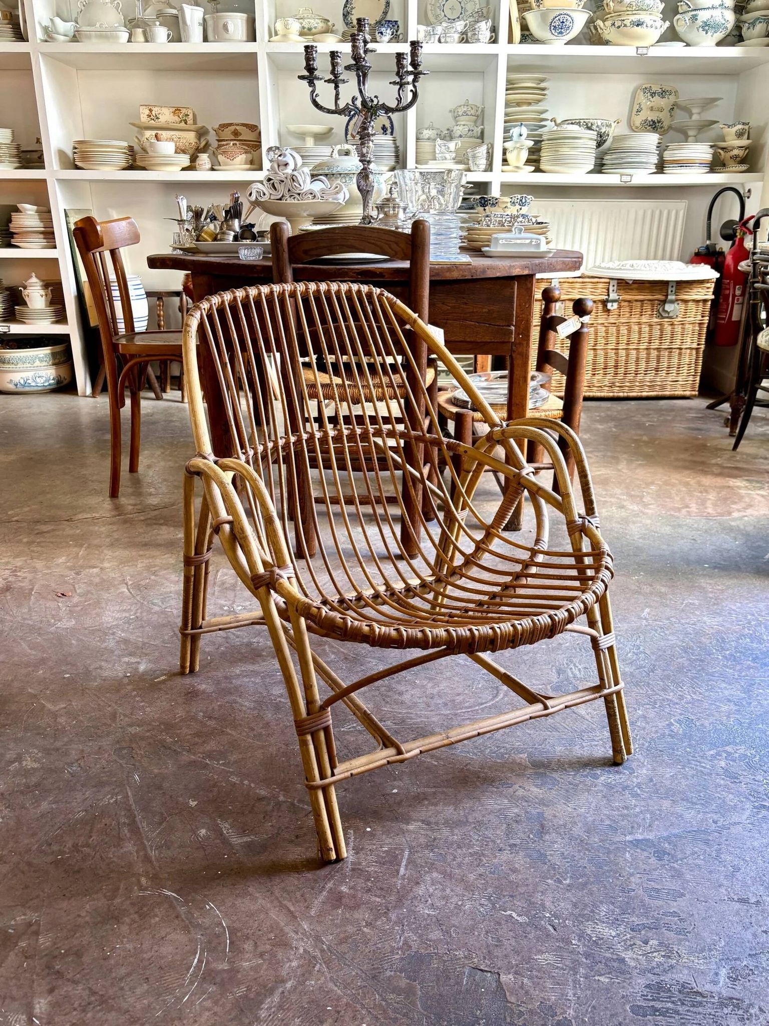 1960s rattan armchair no. 1