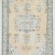 6x10 Pale Orange & Blue Vintage Rug 192x314Cm SK 21428
