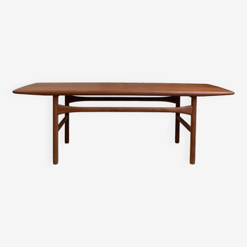 Table basse danoise en teck par Andreas Hansen pour arrebo mobler, années 1960