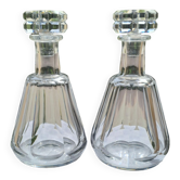 Pair of Baccarat crystal decanters, Harcourt Talleyrand model, signed