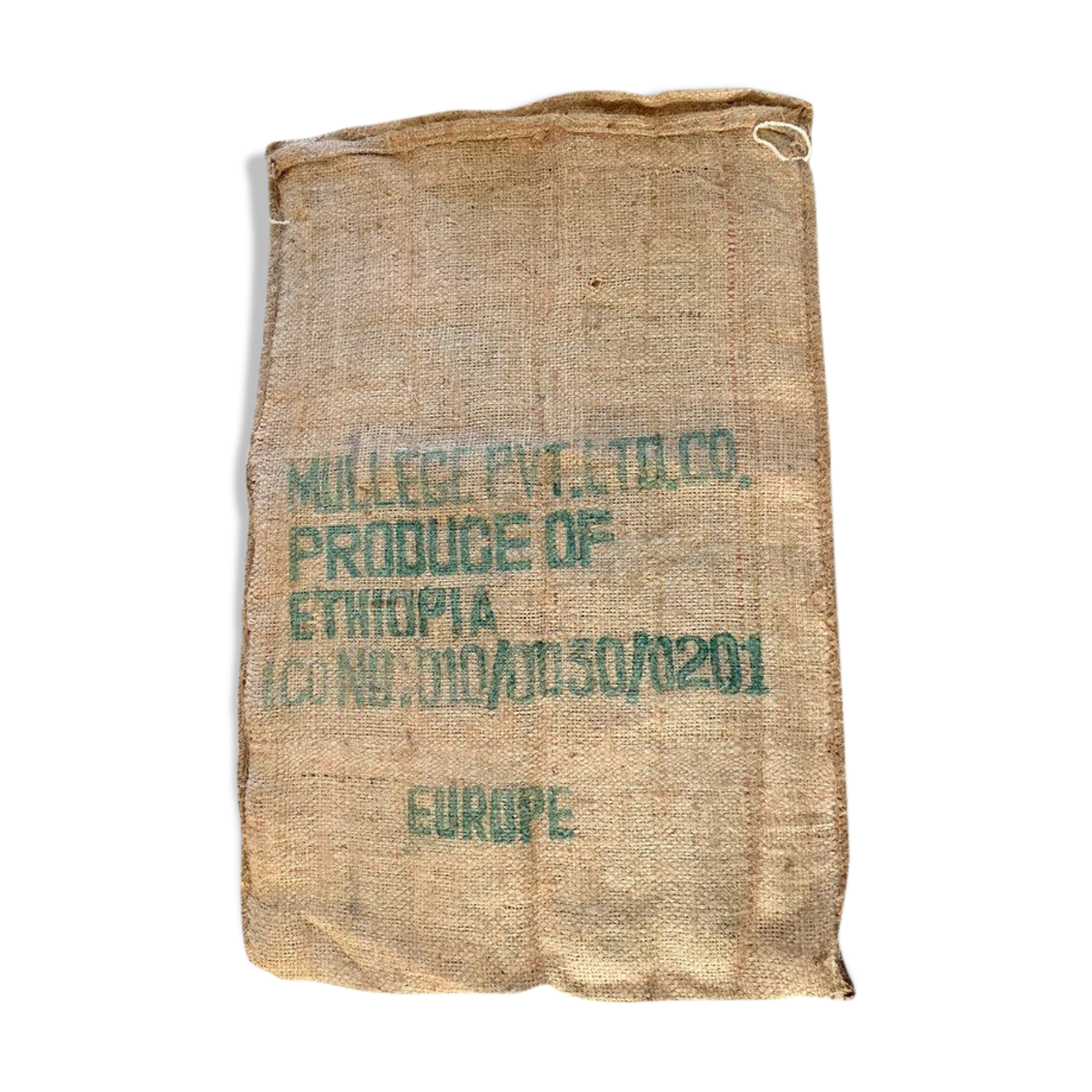 Ethiopia coffee jute bag