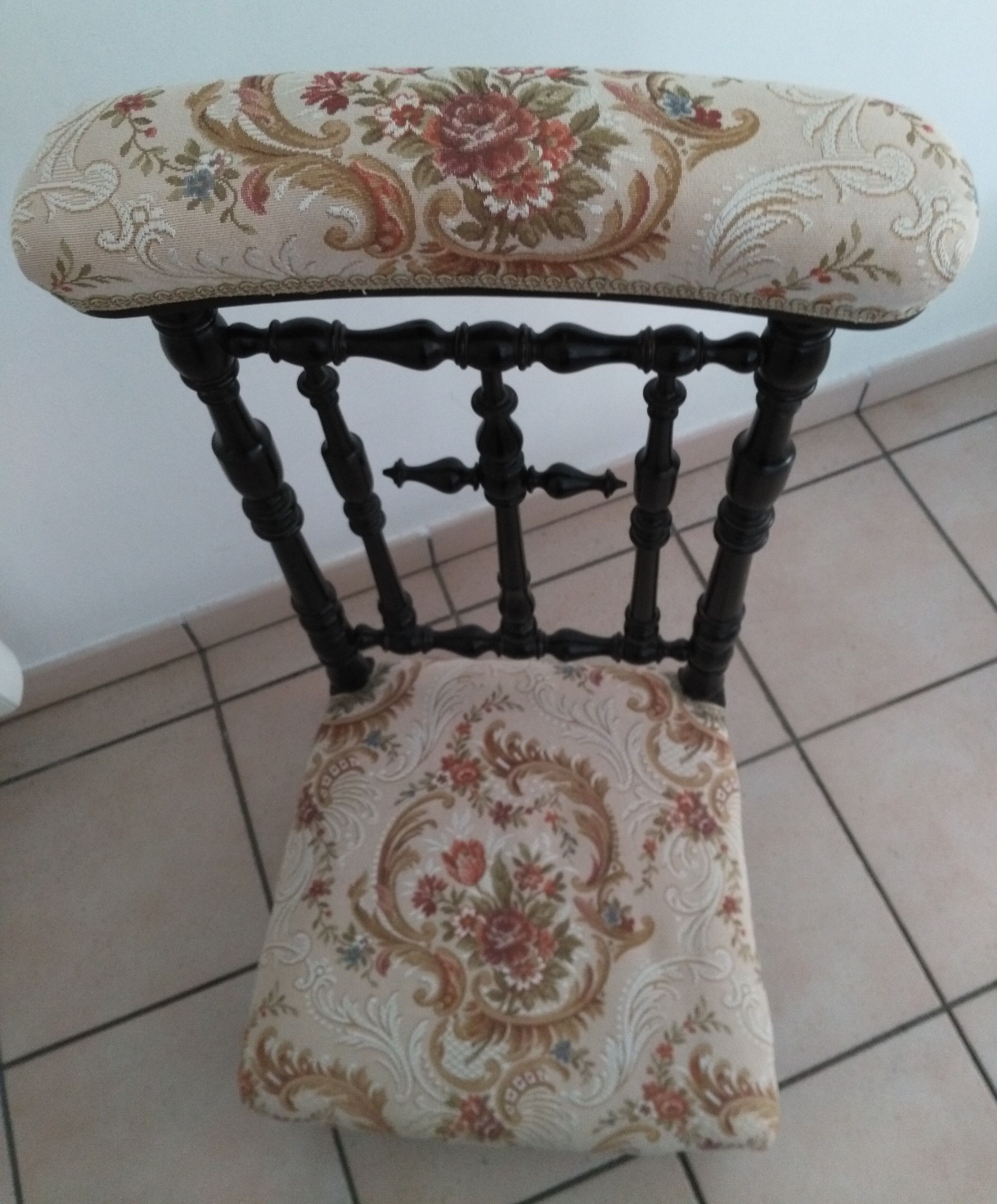 Prie-Dieu Napoleon III in blackened pear tree