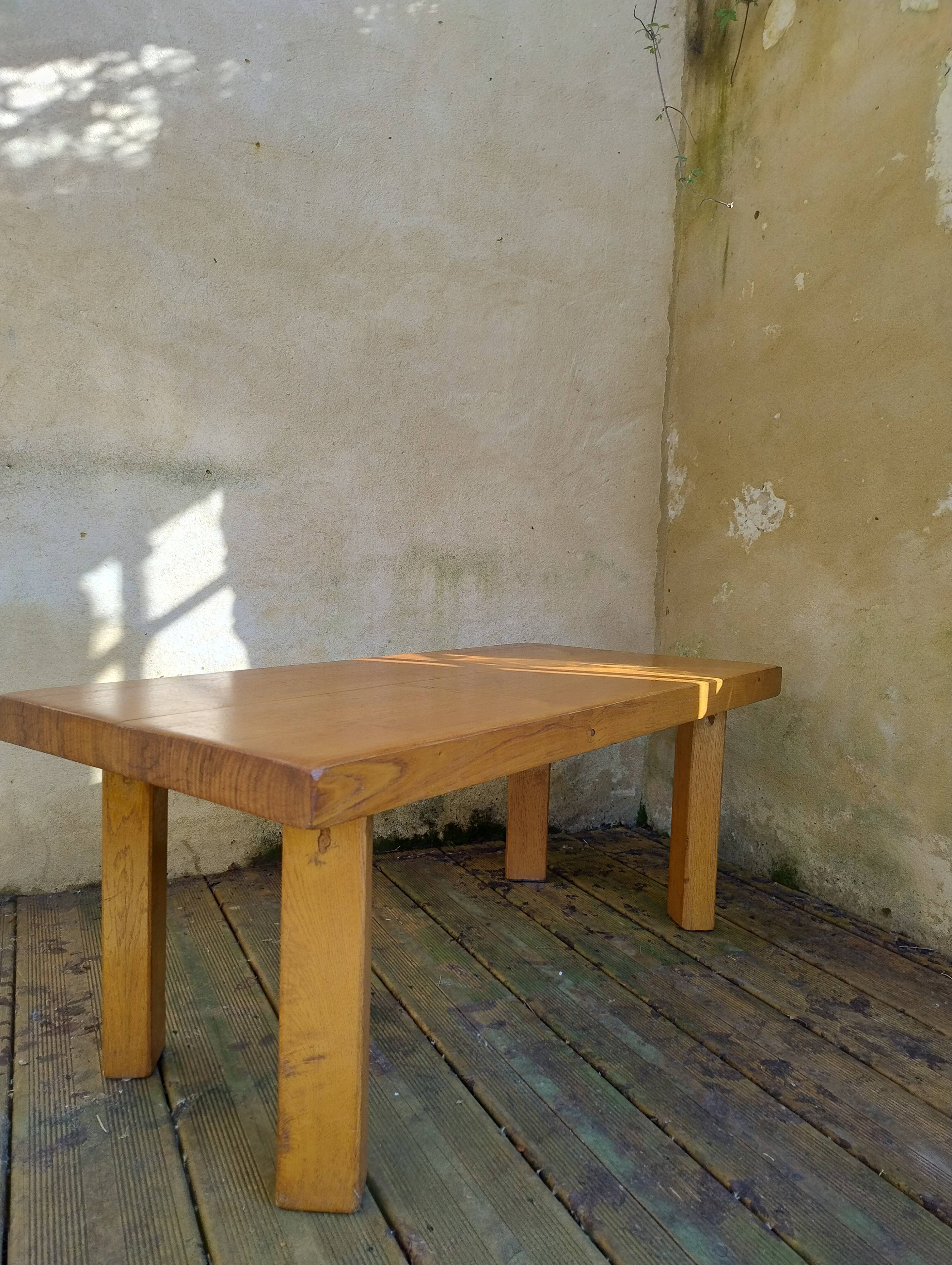 Vintage solid wood coffee table