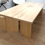 Solid wood dining table