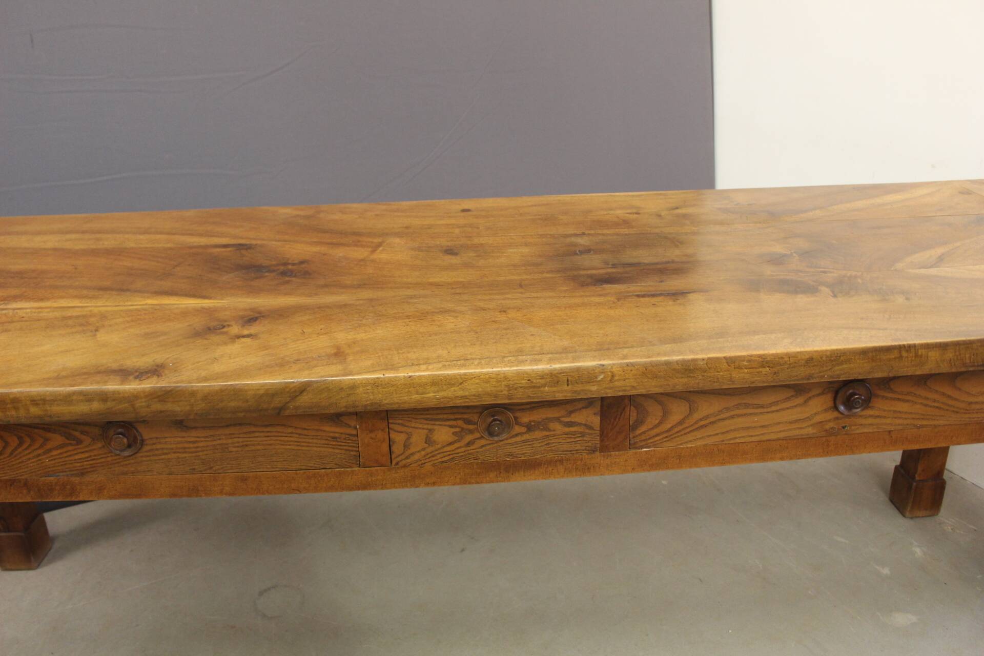 19th Century Walnut Farm Table