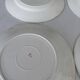 Lot of 4 antique earthenware plates from 1950, Saint Amand - plates bl