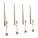 Set of 4 Swedish wall candlesticks by Pierre Forssell for Skultuna