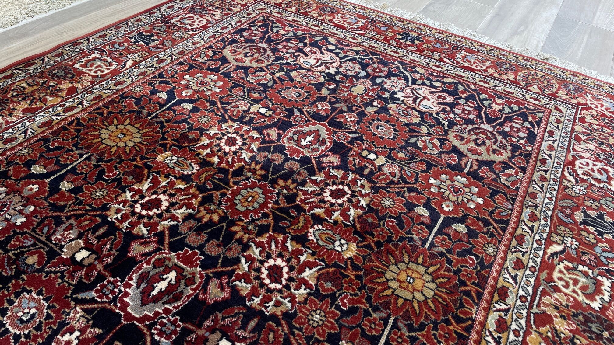 Vintage mechanical carpet art deco inspiration 186x138cm