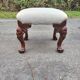 Antique carved wooden footrest – 19th - early 20th century