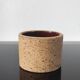Cup, pot in raw pyrite stoneware and glaze