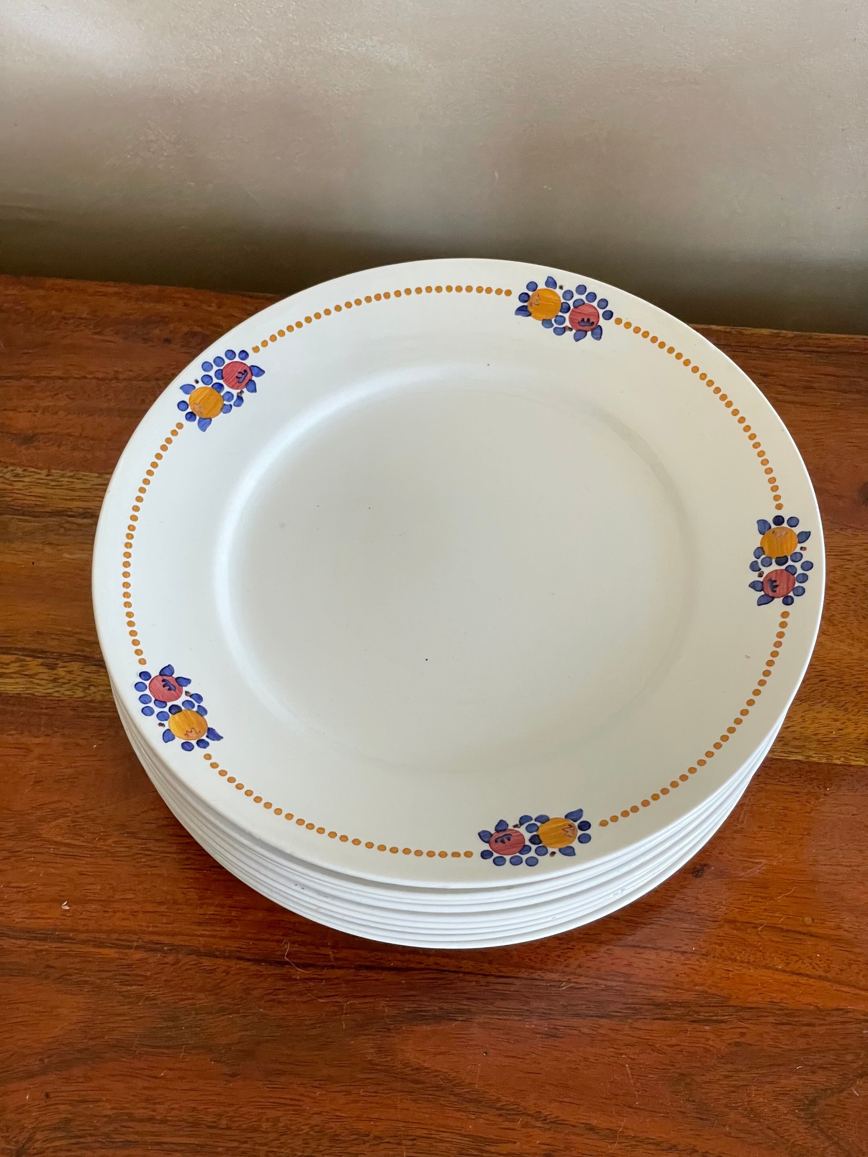 Lot de 9 assiettes Villeroy et Boch