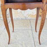 Pair of Louis XV style bedside tables in oak