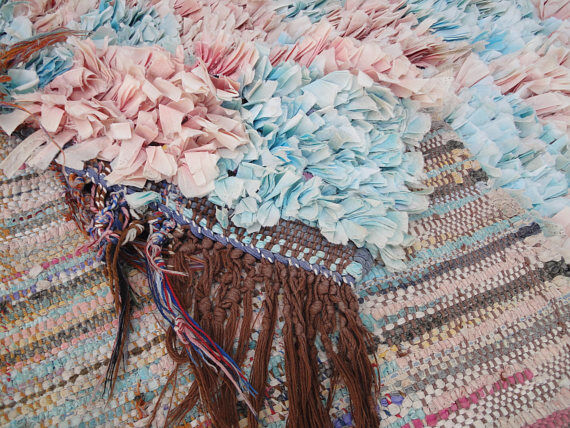 Carpet boucherouite 150 x 131 cm