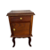 Vintage bedside table in solid wood – curved legs