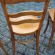4 bistro chairs with screen-printed seats