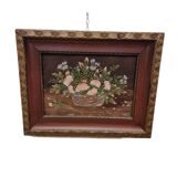 Vintage Oil Painting Flowers H. Storm, 1970s