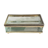 Glass jewelry box