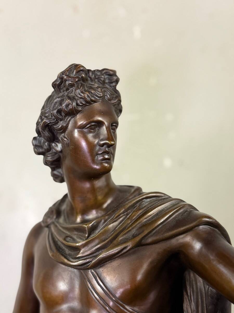Apollo Belvedere, bronze after the antique, foundry mark, Jaboeuf and Rouard, Paris
